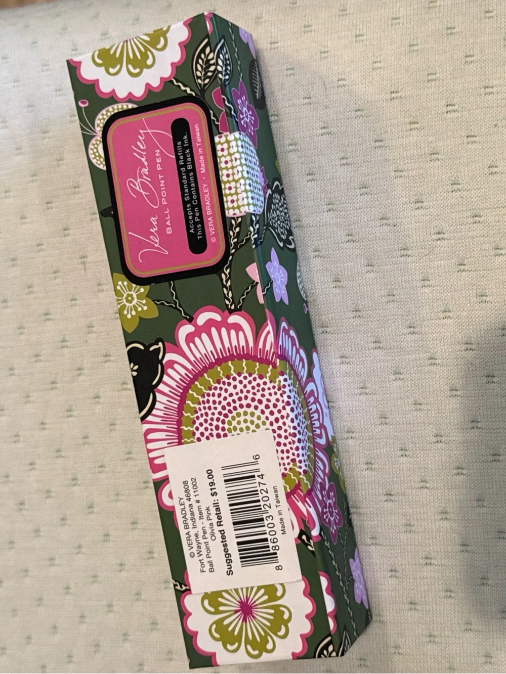 Vera Bradley NWT Ball Point Pen in Olivia Pink